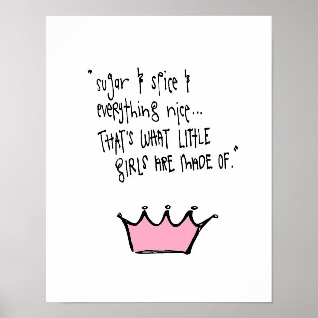 Póster pouco açúcar e especiarias (Frente)