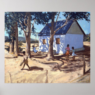 Póster Pouco Karoo branco África do Sul da casa