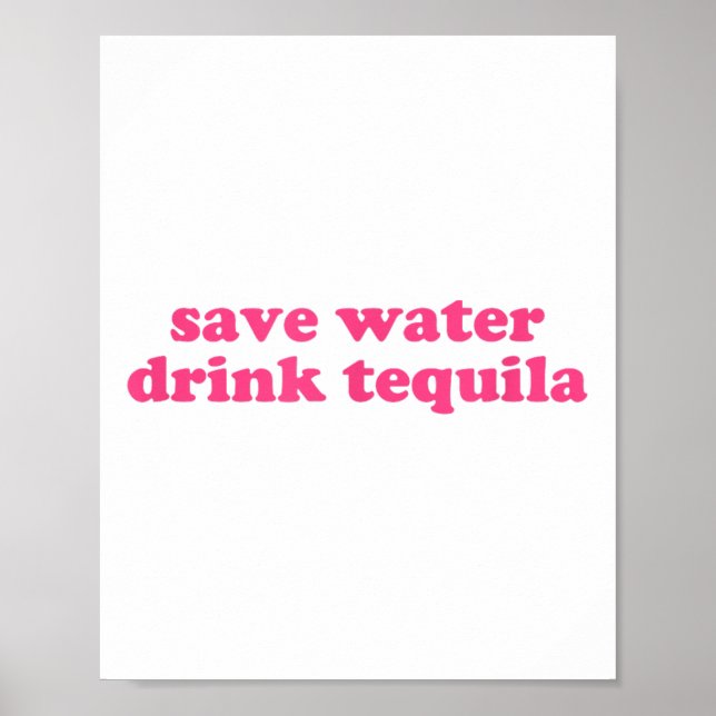 Poster Poupe Água Bebida Tequila Y2k Aestésico Cinco (Frente)