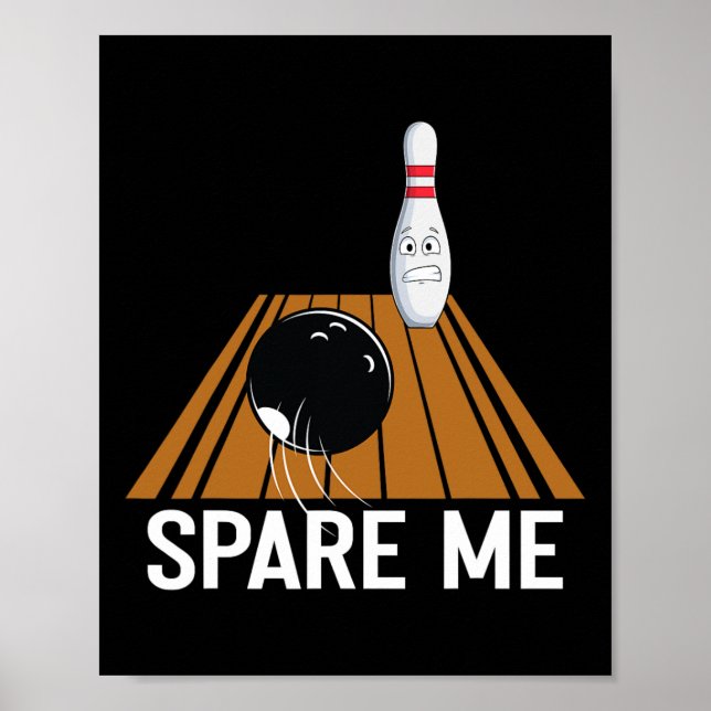 Poster Poupe-me da divertida equipe de Boliche do Esporte (Frente)