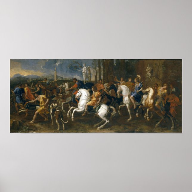 Poster Poussin - A Caça de Meleagro (Frente)