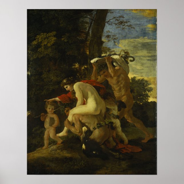 Poster Poussin - Cena Bacchique (Frente)