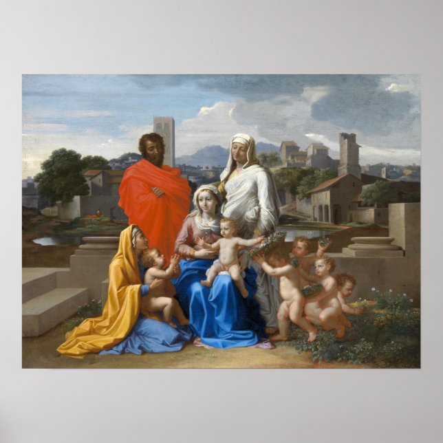 Poster Poussin - Família Santa (Frente)