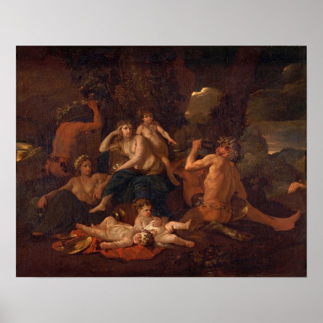 Poster Poussin - Infância De Baco (Frente)