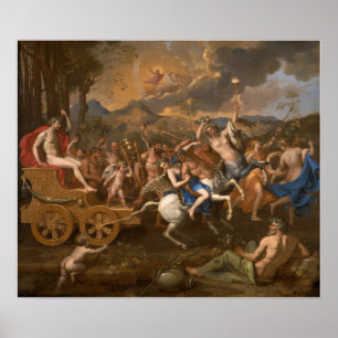 Poster Poussin - O triunfo de Baco