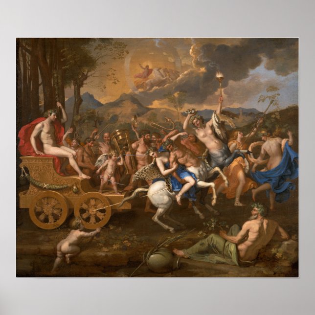 Poster Poussin - O triunfo de Baco (Frente)
