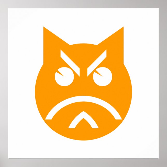 Poster Pouting Emoji Cat (Frente)