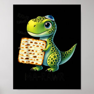 Poster Pover Maror Mãe-rugir Dinossauro Engraçado Pesach
