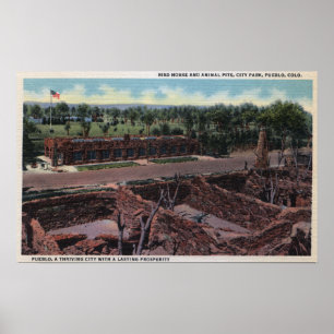 Póster Povoado indígeno, Colorado - casa do pássaro &