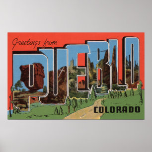 Poster Povoado indígeno, Colorado - grandes cenas da
