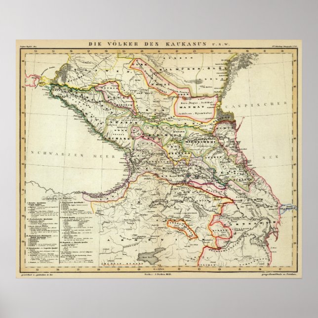 Póster povos do Cáucaso (Frente)
