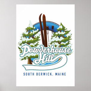 Poster powderhouse hill sul berwick maine logotipo