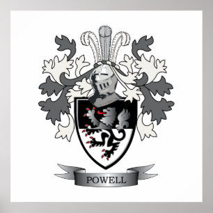 Póster Powell Family Crest Coat of Arms