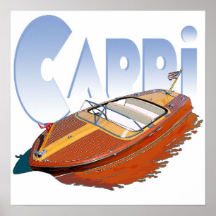 Póster Powerboat de Capri