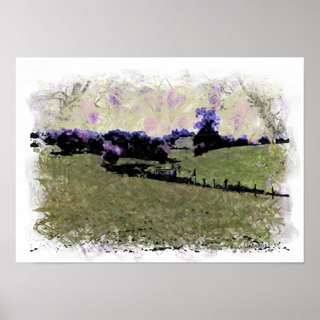 Póster Powys Doodle (Frente)