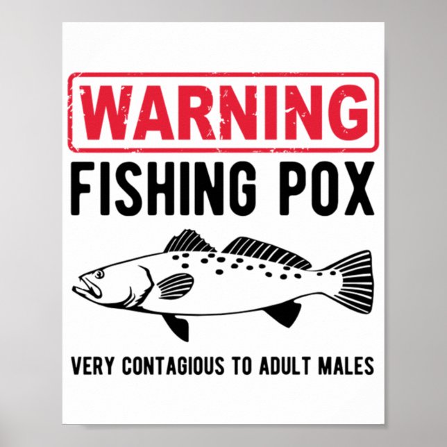 Poster Pox de Pesca de Alerta (Frente)