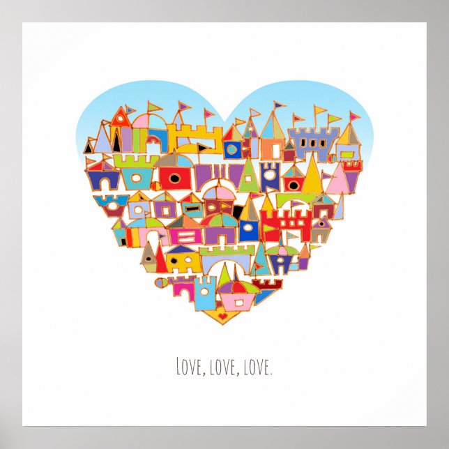 Póster Praça da Aldeia Feliz (Frente)