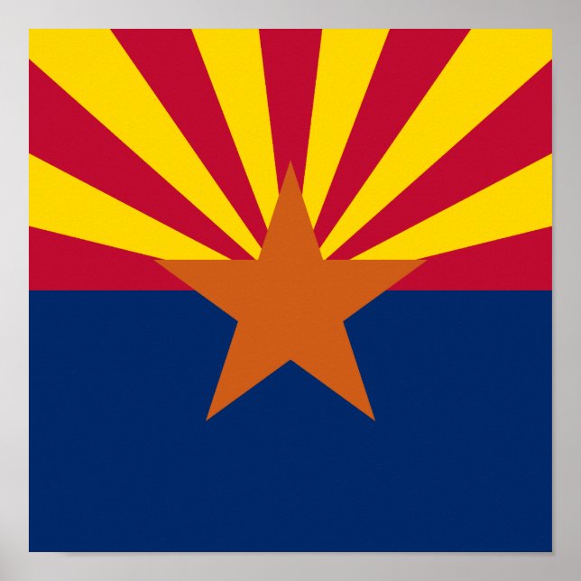 Póster Praça da Bandeira do Arizona (Frente)