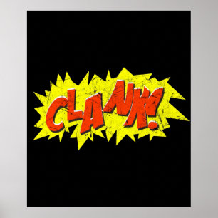 Poster Praça da Onomatopeia do Livro de Quadrinhos Super 