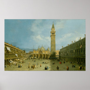 Poster Praça San Marco de Canaletto  