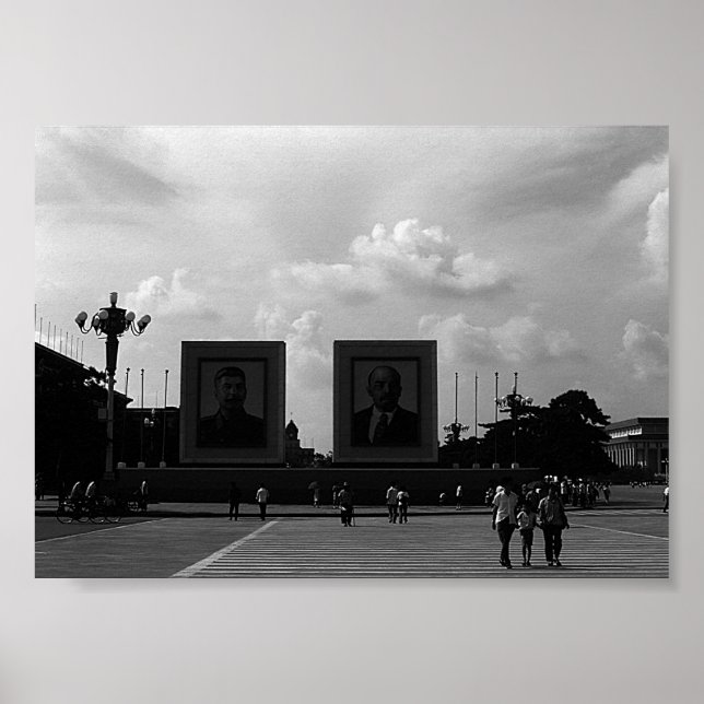 Poster Praça Vintage China Pekin Tiananmen (Frente)