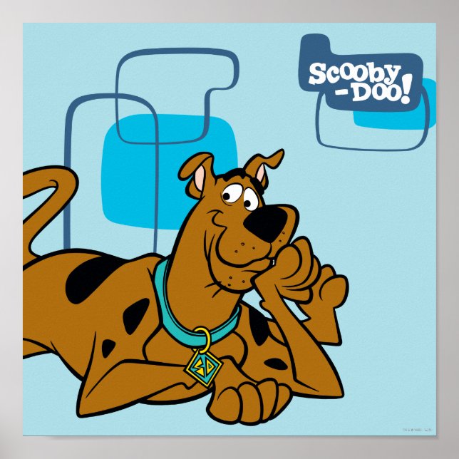 Póster Praças Retro Scooby Doo Deitado (Frente)