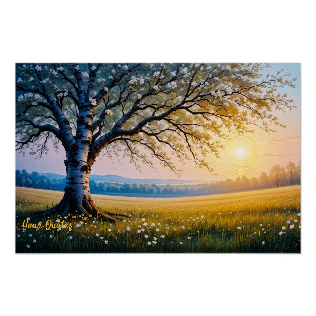 Póster Prado de Bétula da Hora Dourada (Frente)