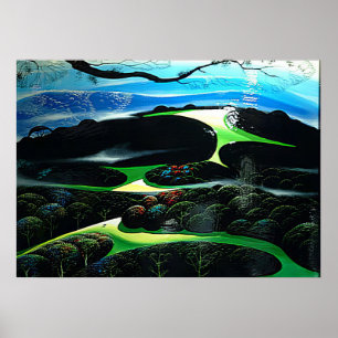 Poster Prado do Alto País - Realismo Mágico Eyvind Earle
