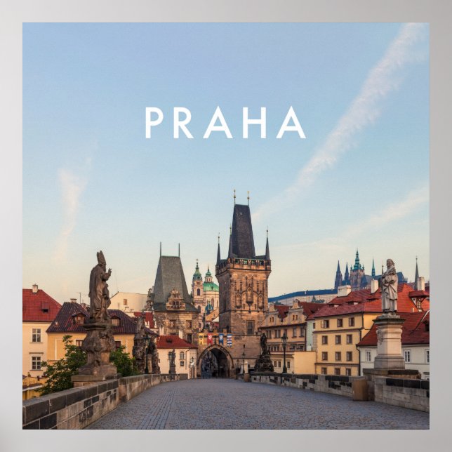 Poster Praga 006E - Charles Bridge Morning (Frente)