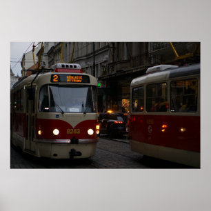 Poster Praga Trams: Bêbado nas Pedras Básicas