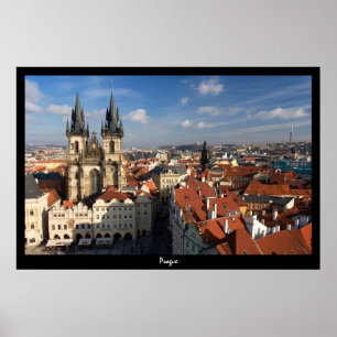Poster Prague Cityscape