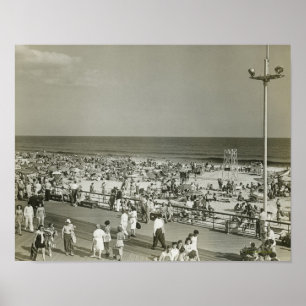 Poster Praia aglomerada