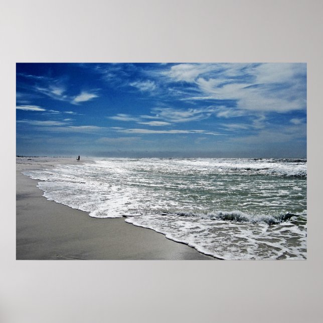 Póster praia ao amanhecer (Frente)