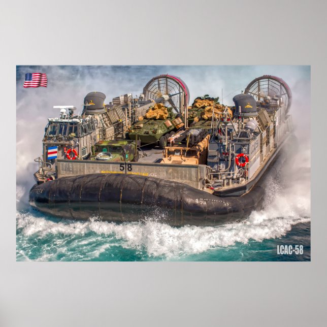 POSTER PRAIA ASSAULT - LCAC-58 (Frente)