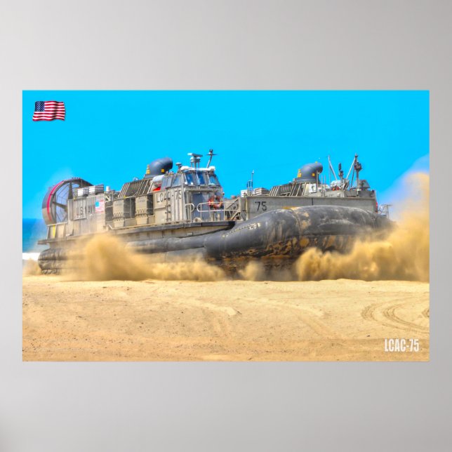 POSTER PRAIA ASSAULT - LCAC-75 (Frente)