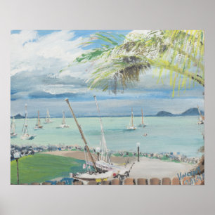 Poster Praia Austrália de Airlie. 1998