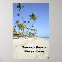 Praia Bavaro na ilha de Punta Cana