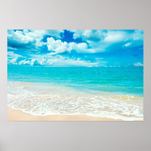 Póster Praia bonita do verão