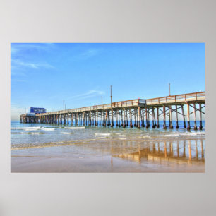 Póster Praia Califórnia de Newport