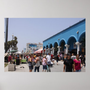 Póster Praia Califórnia de Veneza