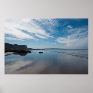 Póster Praia Cornualha de Bude