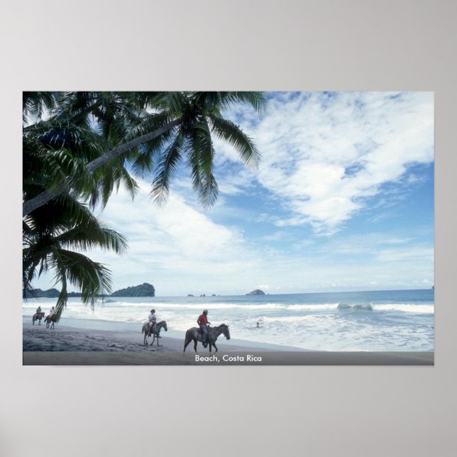 Poster Praia, Costa Rica (Frente)
