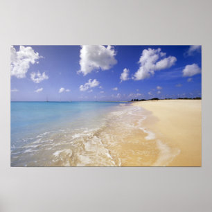 Póster Praia da Baía Baixa, Barbuda, Antígua