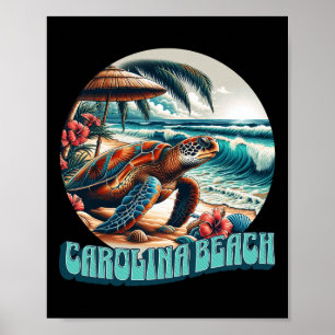 Poster Praia da Carolina Para Homens Mulheres Meninas Cri