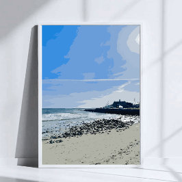 Poster Praia da Cidade de Narragansett Rhode Island Pintu