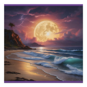 Póster Praia da Meia-Noite do Luar 6