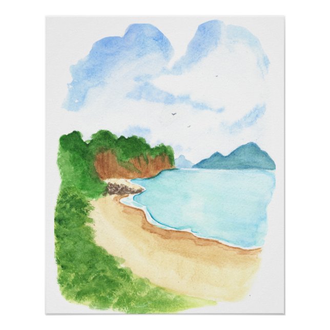 Póster Praia da Orla Marítima  (Frente)