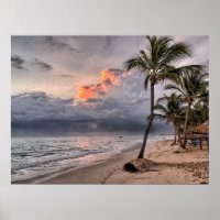 Praia da República Dominicana, bela paisagem