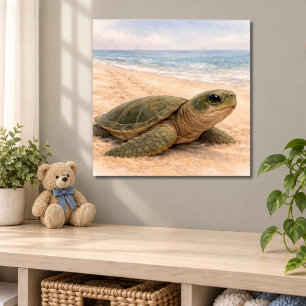 Poster Praia da Tartaruga Marinha