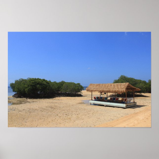 Poster praia de arenito tropical (Frente)